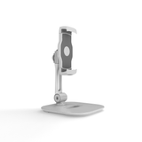 Universal weighted table holder for counter tops at trade shows and events front view