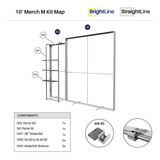 BrightLine 10ft Merchandiser M Kit