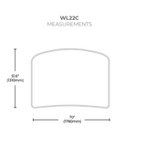 WaveLine Display 6ft Curve Table Top