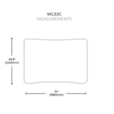 WaveLine Display 8ft Curve Table Top