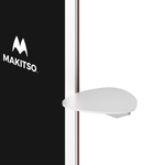 Makitso Blade Digital Signage Kiosk with triangular shelf