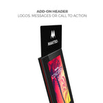 Makitso® Concierge Digital Retail Kiosk Solutions 21.5" Custom Printed Header