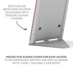 Makitso® Concierge Digital Retail Kiosk Solutions 21.5" Custom Printed Accessorie Options