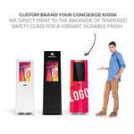 Makitso® Concierge Digital Retail Kiosk Solutions 21.5" White, Black and Custom Printed