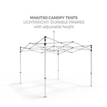 Makitso Outdoor Popup Canopy Tent 10ft frame