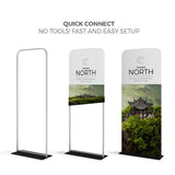 WaveLine® Banner Stand Tension Fabric Display 36" set up assembly