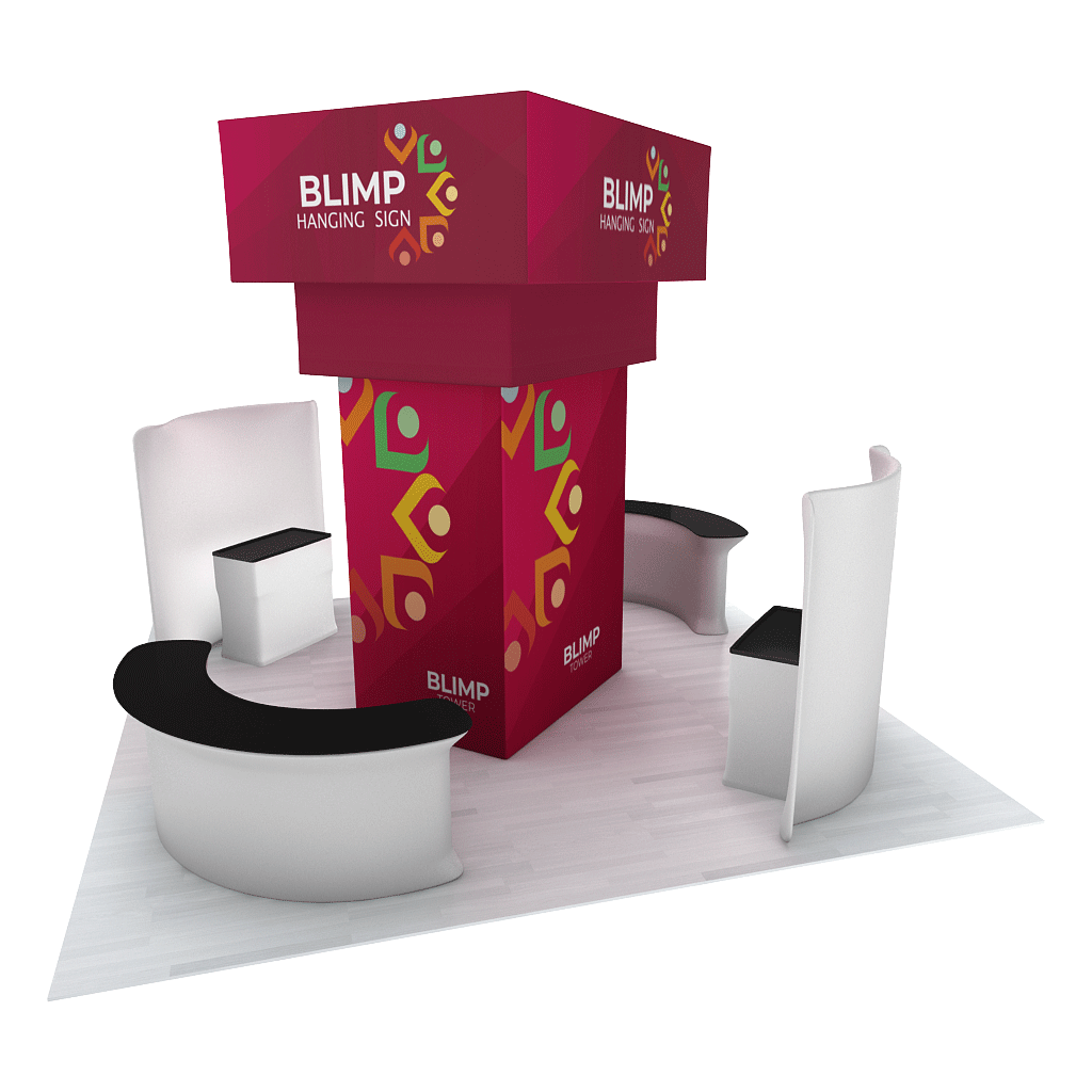 WaveLine® Rectangular XL Blimp Tower – Experience Exhibits