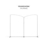 Makitso WLMAA2 Waveline Media Tension Fabric Display framework