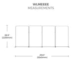 Makitso Waveline Media WLMEEEE Tension Fabric Display measurements