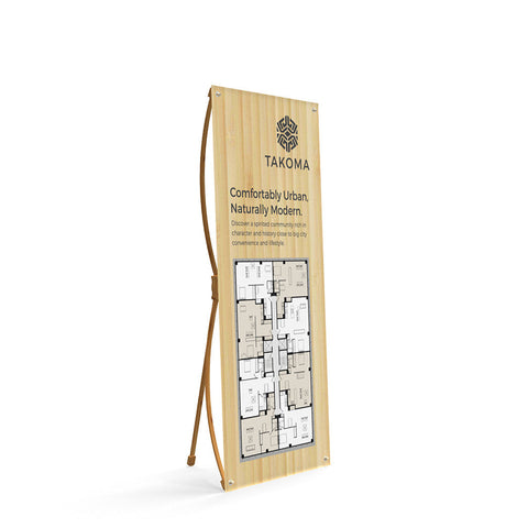 Makitso BrandStand Bamboo X Stand